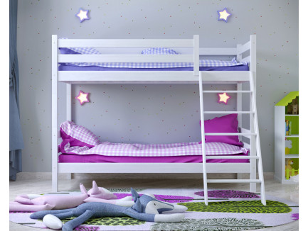 Двухъярусная кровать Сонечка с прямой лестницей, спальные места 190х80 см